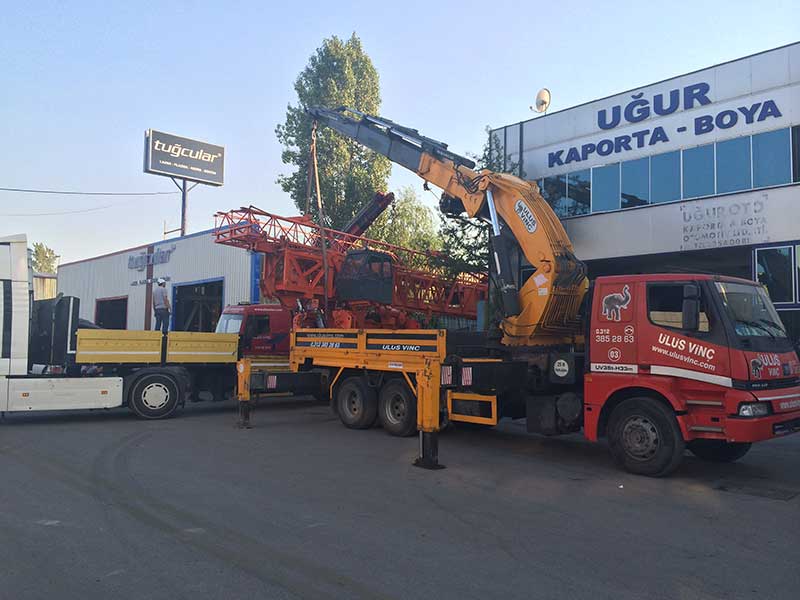 Kule vinç ile yükleme